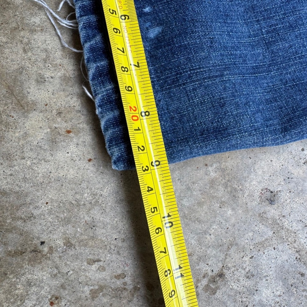 Vintage Y2K Polo Ralph Lauren Baggy Jeans Distressed Wide Leg Blue 34x32 (F1) - Picture 8 of 8